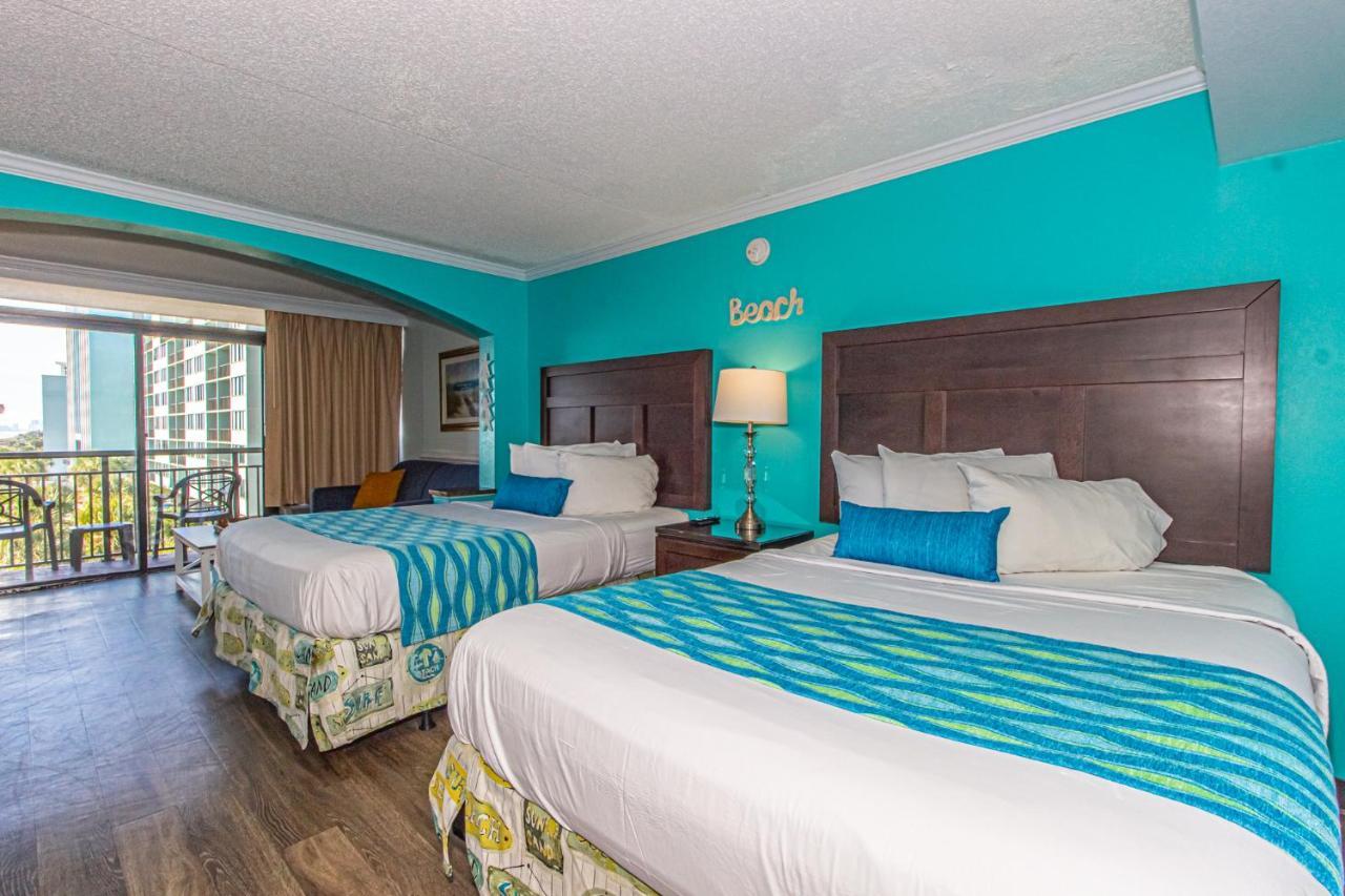 Oversized Ocean View Queen Suite With Beautiful Fireplace And Accents - Sleeps 4 Guests! Миртл-Бич Экстерьер фото